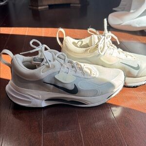 Nike Women's Sneakers in Cream and Black